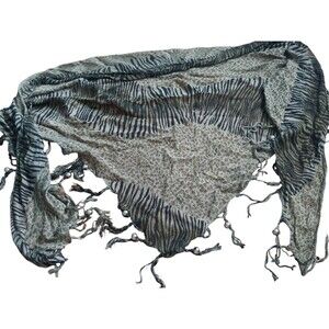 VTG. Animal Print Scarf Unbranded. No Tags Measurements In Pictures.